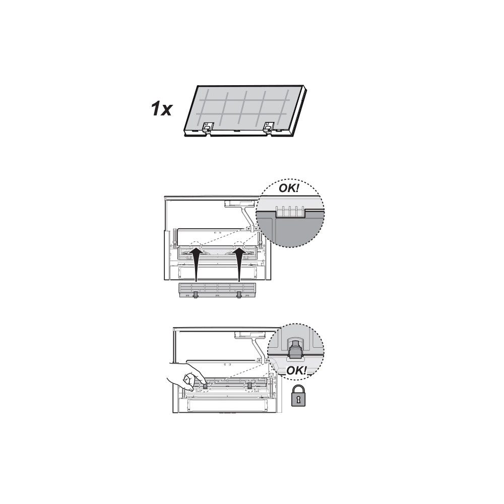 Siemens Aktivkohlefilter 460450 / LZ33900