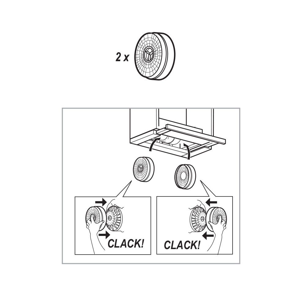 AK111-2 2 Filtri Al Carbonio Per Diverse Cappa Aspiranti Bauknecht Adatti A Whirlpool 484000008782 Akb000 Elica Respekta Cfc0038000 Modello58 Mod58 Tipo58 Type58 Nyttig Fil220 - Foto 12