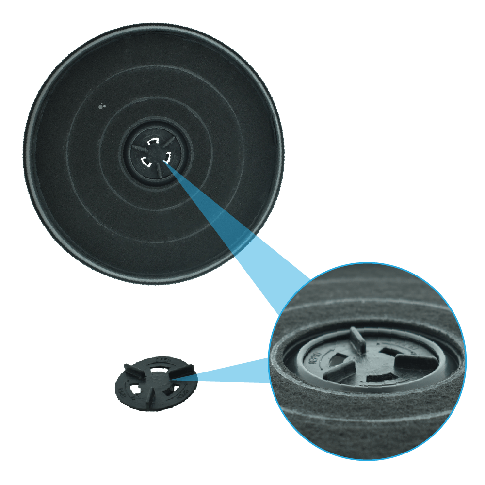 Aktivkohlefilter geeignet für Whirlpool 484000008636 / CHFE233/2