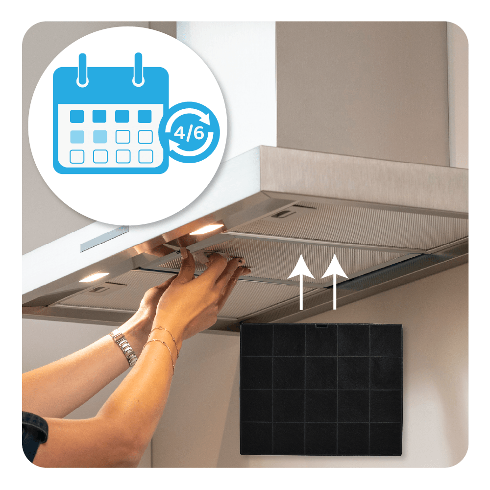 Aktivkohlefilter geeignet für Zanussi 9029865731 / ECFB01ST (2St.)