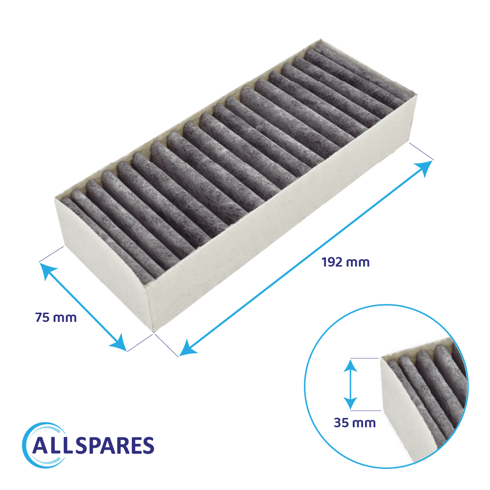 AllSpares Aktivkohlefilter 4er Set Für Dunstabzugshauben | Passend Für Bosch, Siemens, Neff