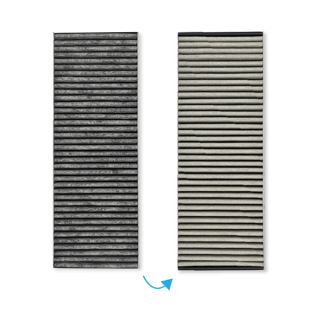 Aktivkohlefilter-Set BAKFS geeignet für Bora Basic, BHU / BIU / BFIU / GP4, 2 Stück (Anti-Fischgeruch)