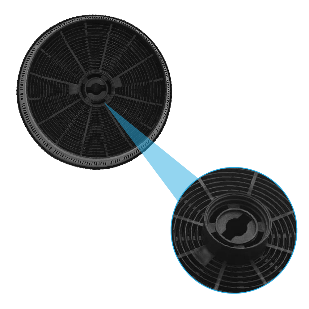 Aktivkohlefilter geeignet für Samsung DG81-00628A (2St.)