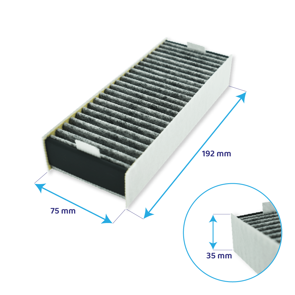 CleanAir Koolstoffilter geschikt voor Gaggenau set 17007113 / CA082010