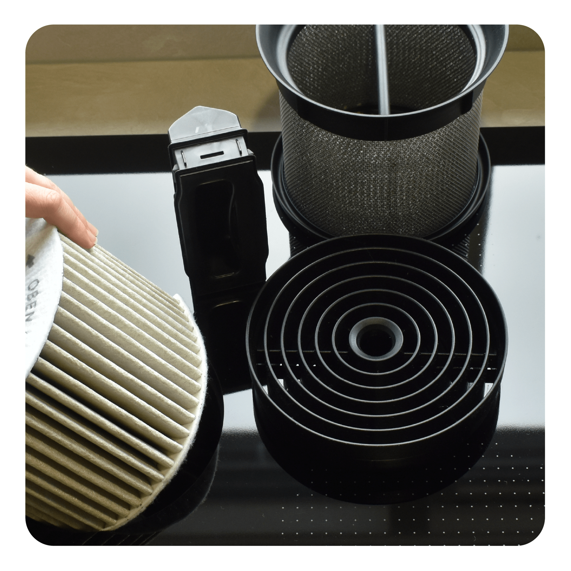 Aktivkohlefilter PUAKF Anti‑Fischgeruch – geeignet für BORA Pure, X Pure & S Pure