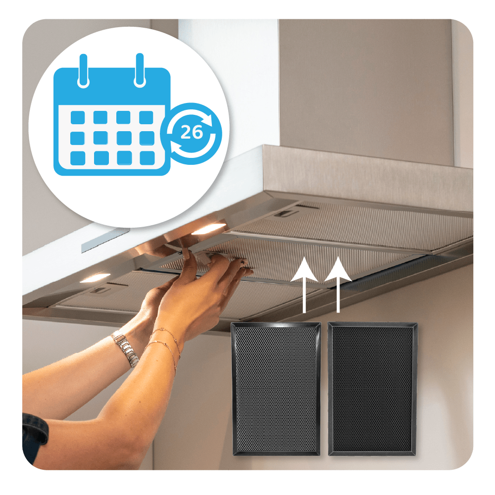 2-in-1 regenerierbarer Aktivkohlefilter geeignet für Electrolux 140204164028