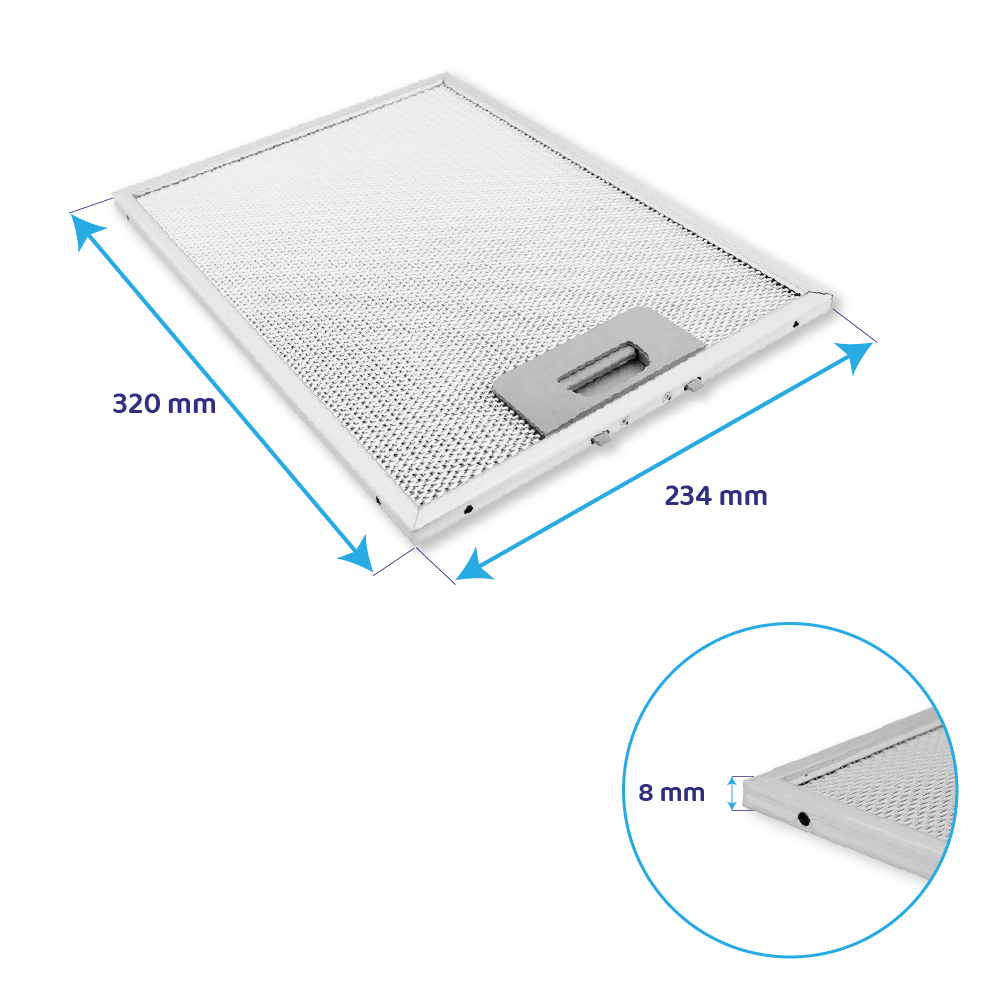 Nodor Metall-Fettfilter 234x320mm 20705209