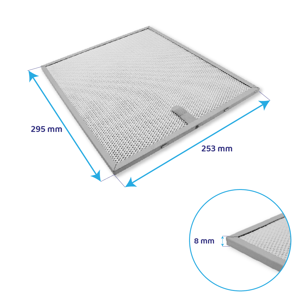 Mepamsa Metall-Fettfilter 253x295mm 251148010
