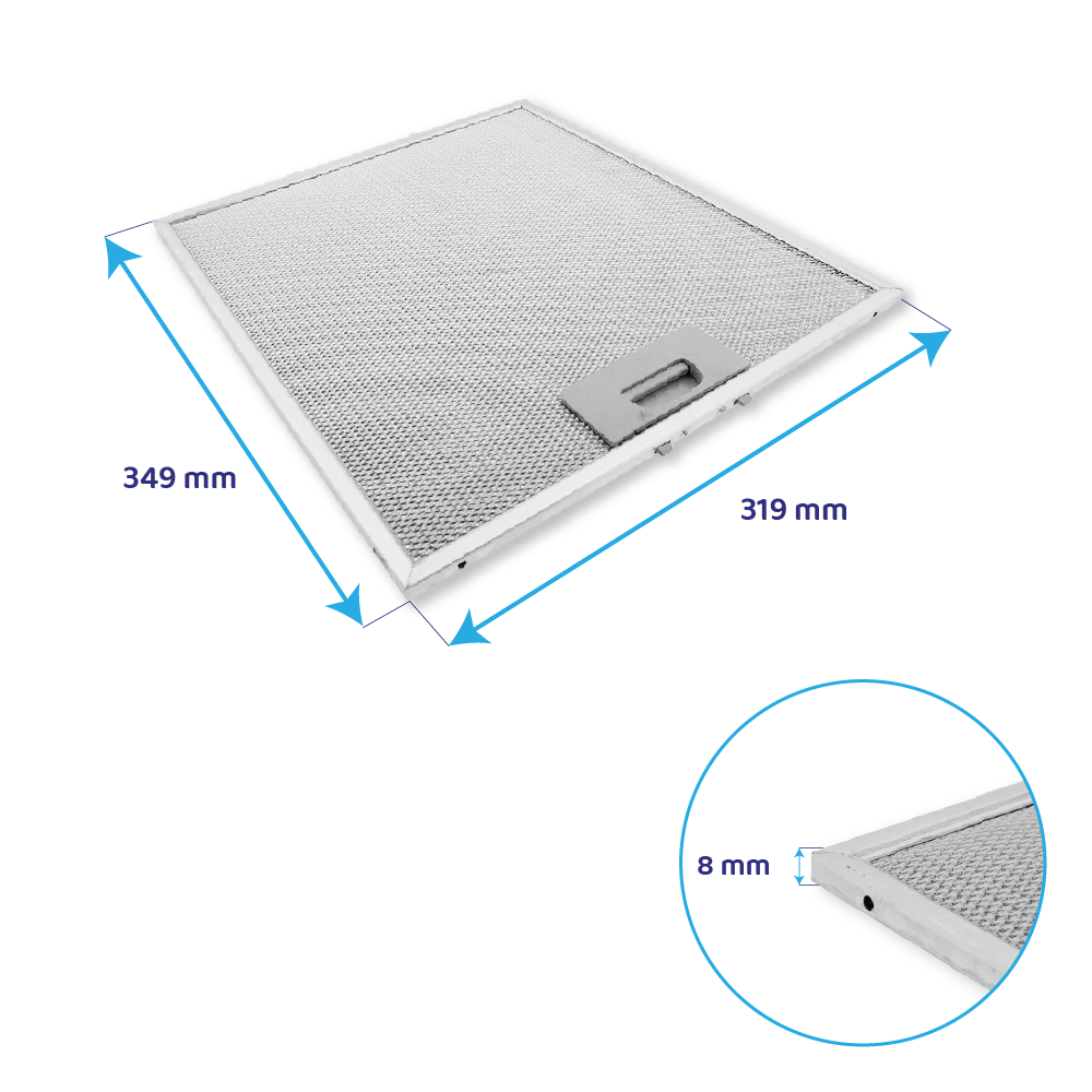 Teka Metall-Fettfilter 349x319mm 81460020