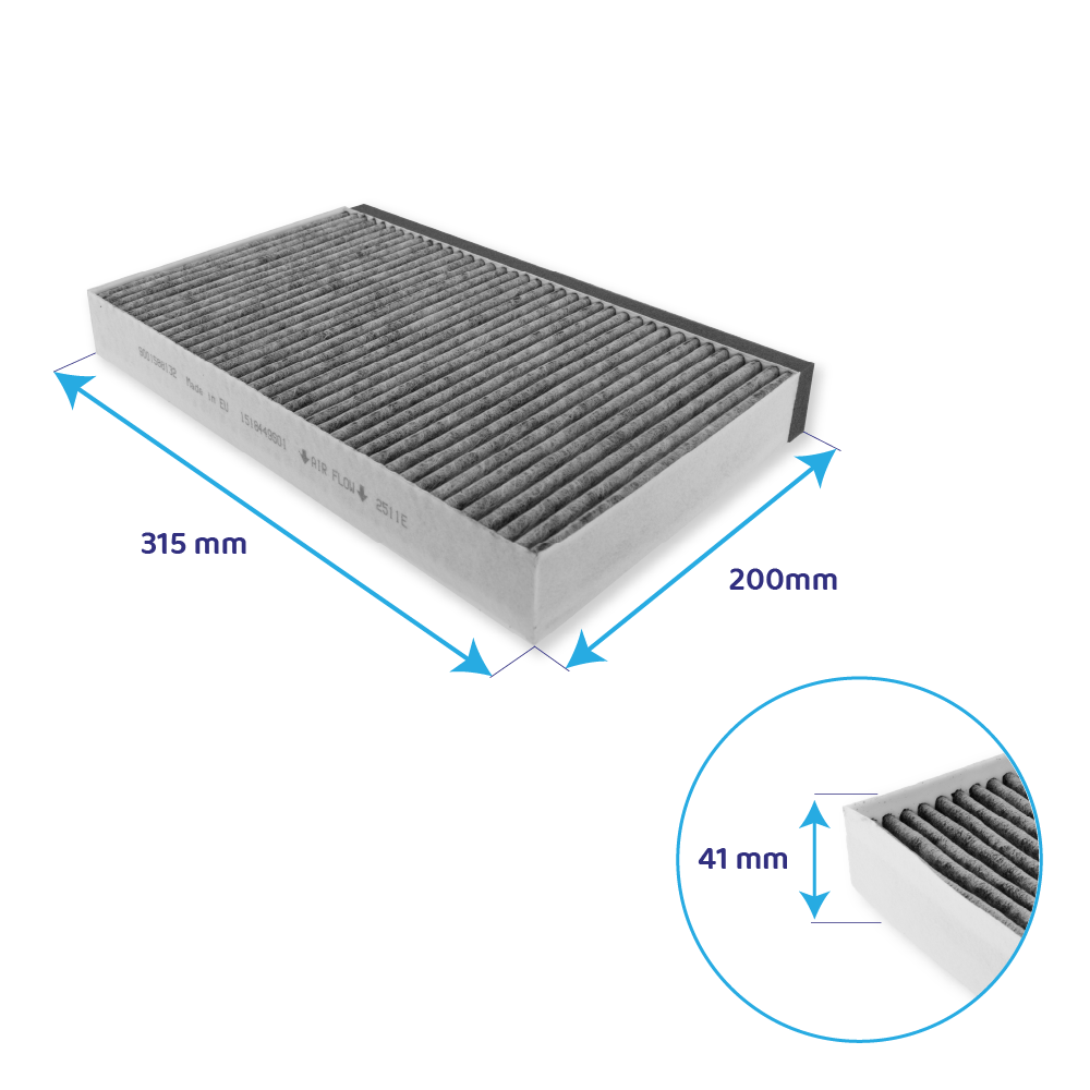 Bosch CleanAir Aktivkohlefilter 11049702 / 11026771 / DHZ5346