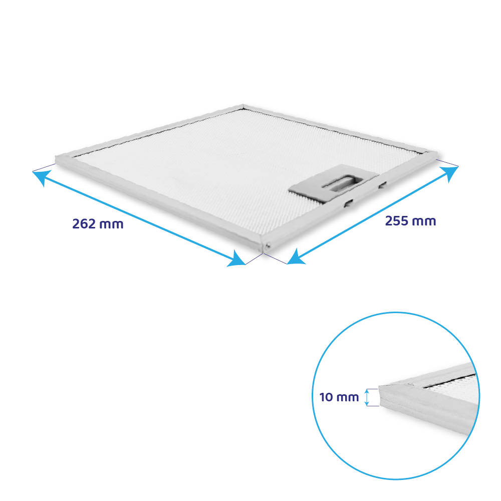 Atlantic Metall-Fettfilter 262x255x10mm YT142.2240.01