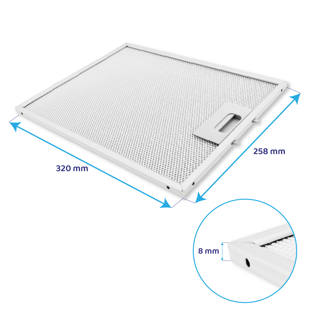 Metall-Fettfilter geeignet für Pelgrim 127036