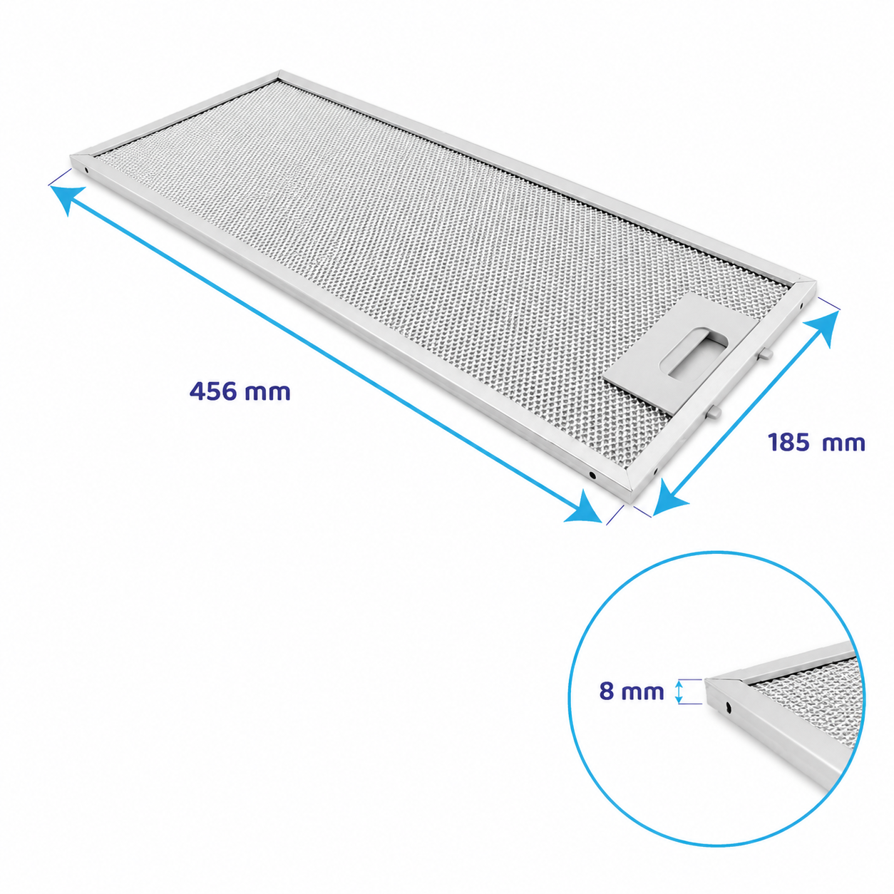 Pitsos Metall-Fettfilter 456x185mm 00746994