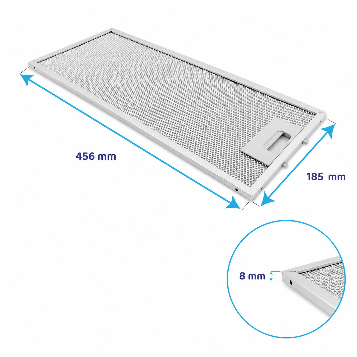 Siemens Metall-Fettfilter 456x185x8mm 00746994