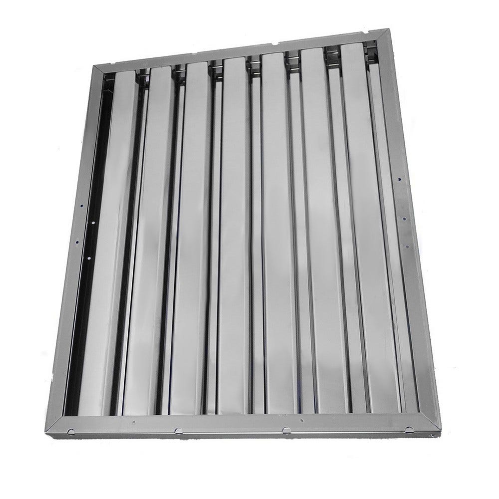 Flammschutzfilter | 450x480x25mm | Edelstahl | Typ B | Gastro Abzugshaube